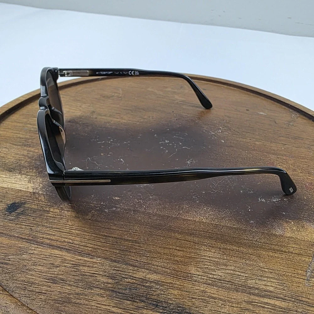 Tom Ford TF834 Dante 56A Sunglasses Mens 50-21-145 Brown Tortoise Gray Italy